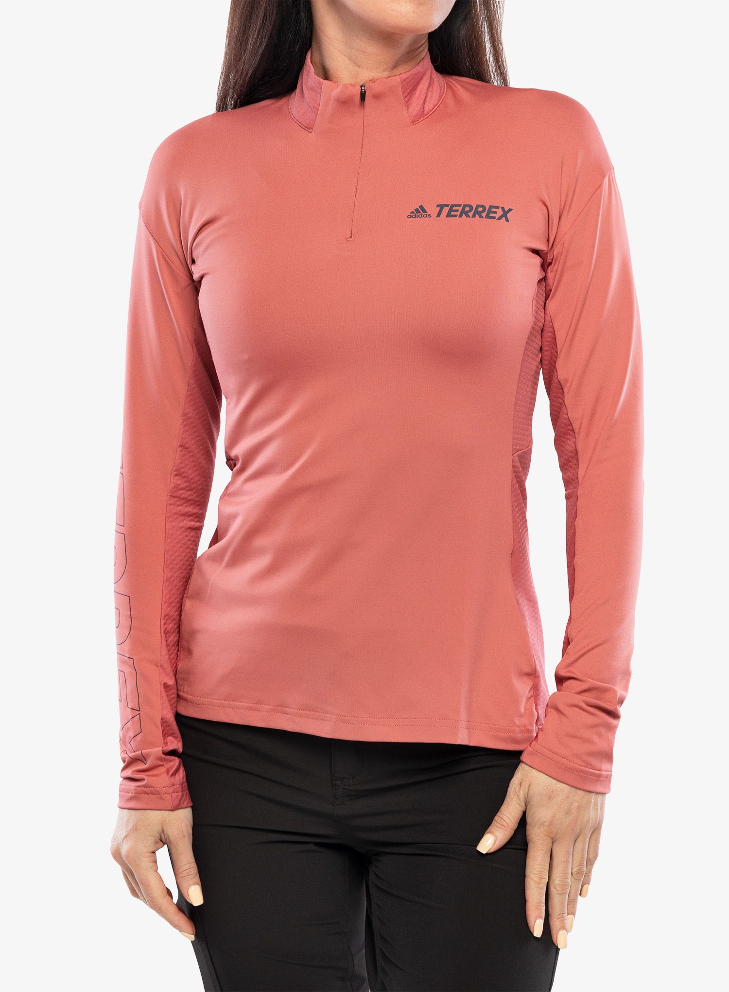 Dámská běžecká mikina adidas TERREX Xperior Top - wonder red