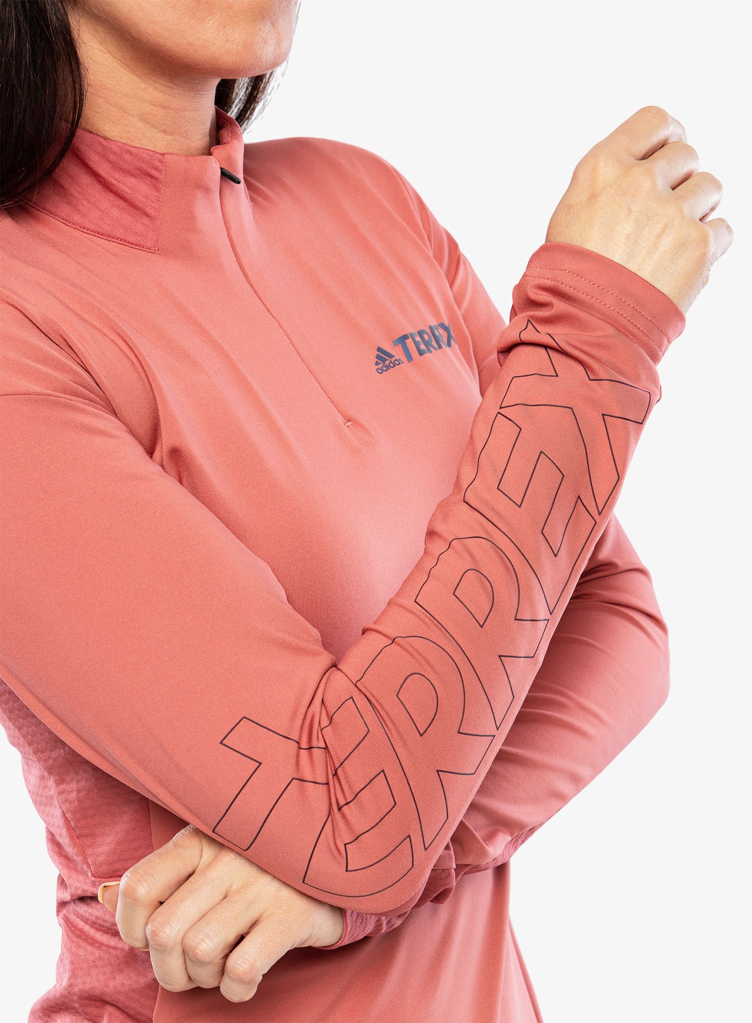 Dámská běžecká mikina adidas TERREX Xperior Top - wonder red