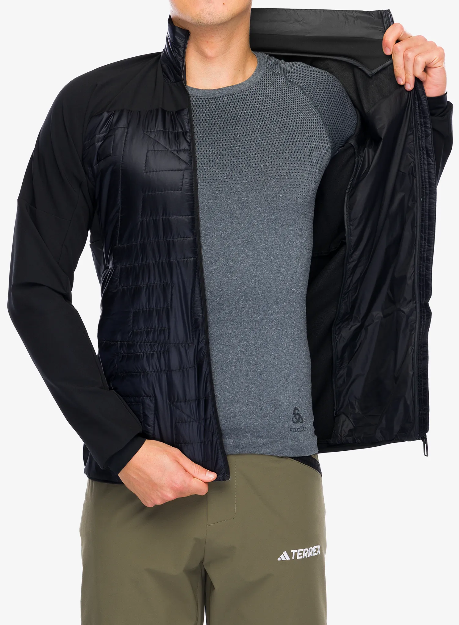 Hybridní bunda adidas TERREX Xperior Varilite Hybrid PrimaLoft Jacket - black