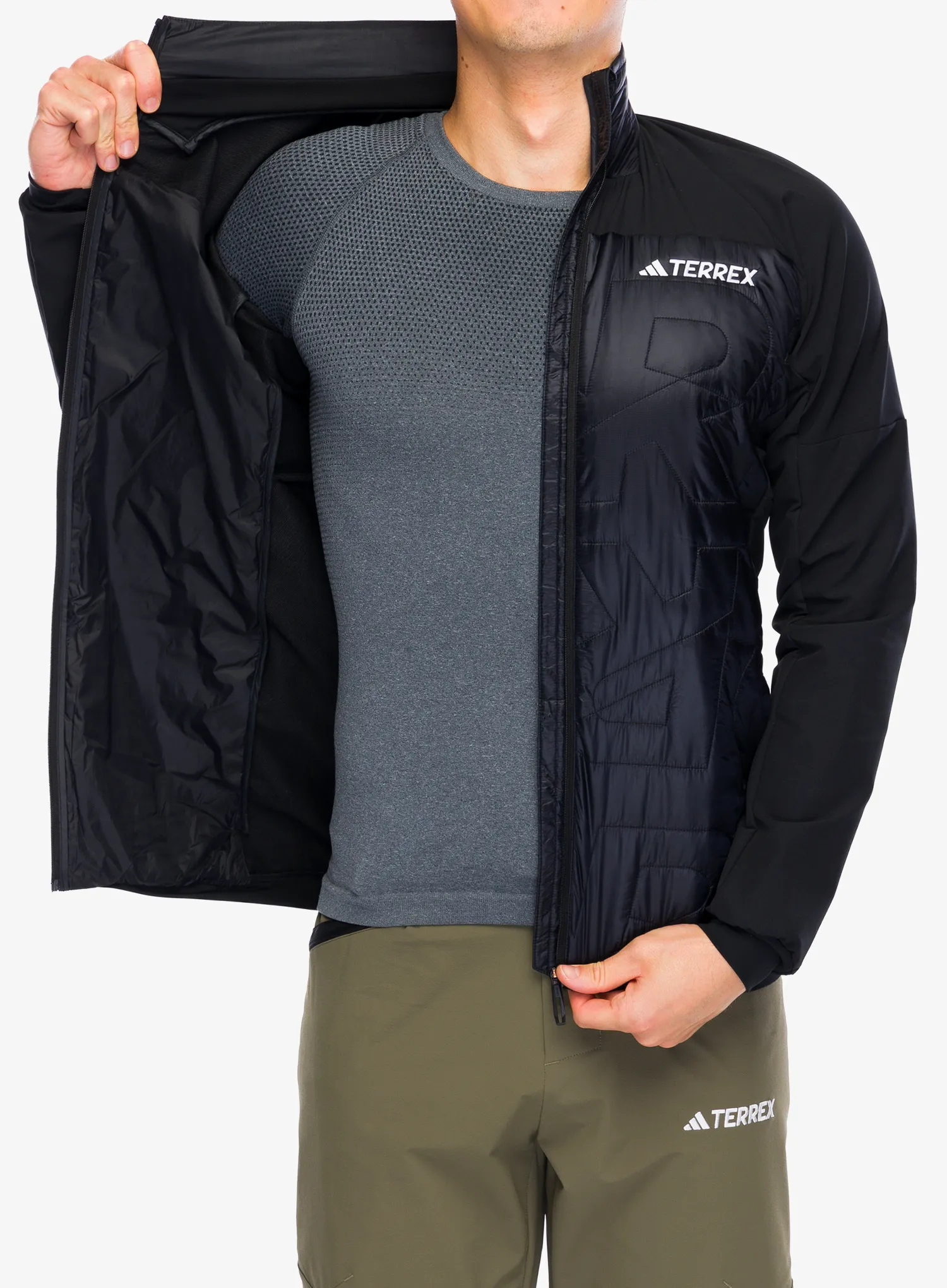 Hybridní bunda adidas TERREX Xperior Varilite Hybrid PrimaLoft Jacket - black