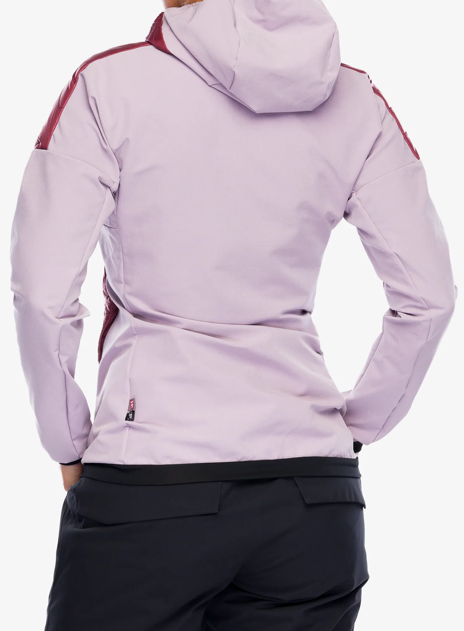Hybridní bunda dámská adidas TERREX Xperior Varilite Hybrid PrimaLoft Jacket - preloved fig/quiet crimson
