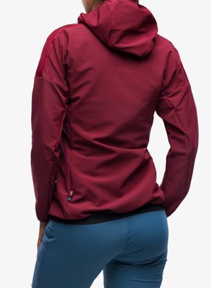 Hybridní bunda dámská adidas TERREX Xperior Varilite Hybrid PrimaLoft Jacket - shadow red