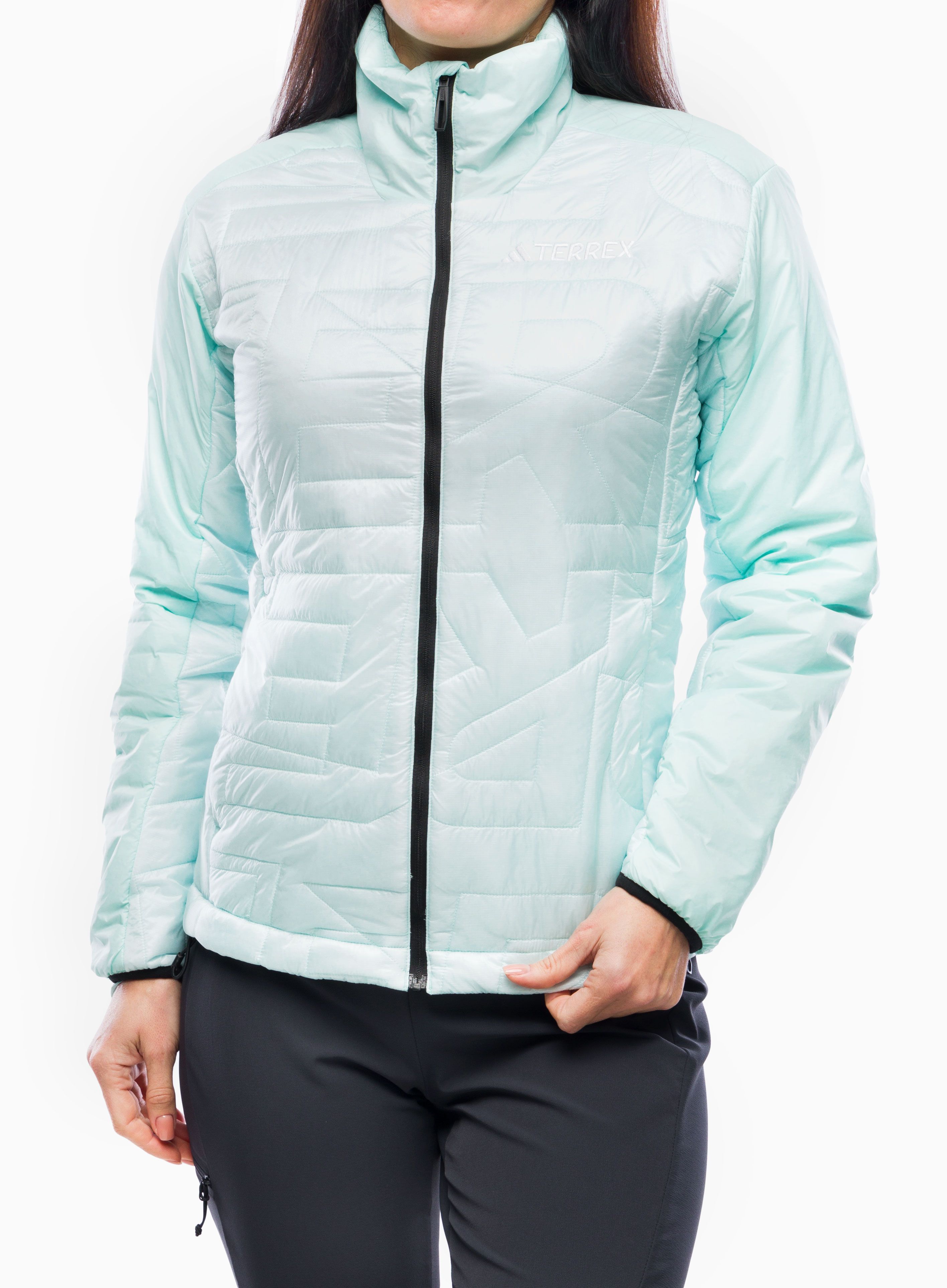 Zateplená bunda dámská adidas TERREX Xperior Varilite PrimaLoft - semi flash aqua