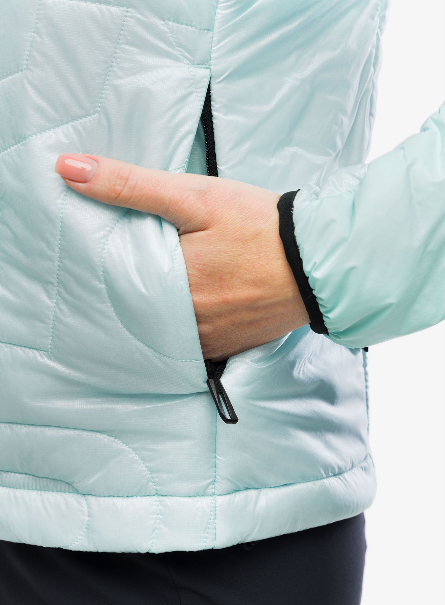 Zateplená bunda dámská adidas TERREX Xperior Varilite PrimaLoft - semi flash aqua
