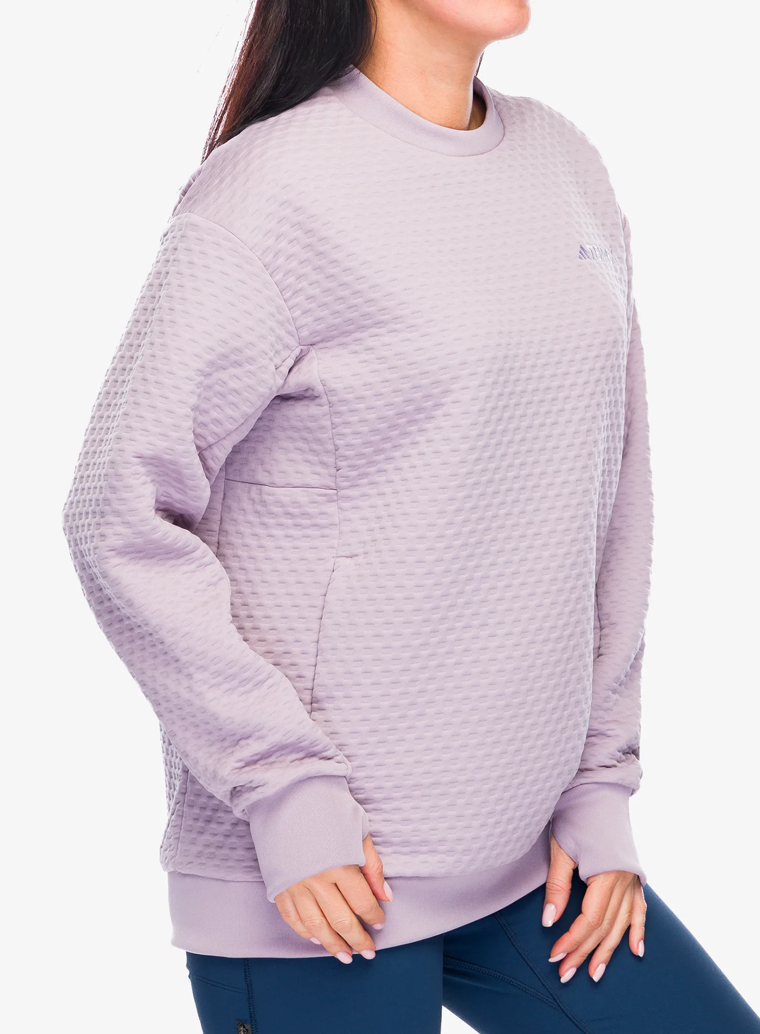 Dámská mikina adidas TERREX Xploric Crew Neck Sweater - preloved fig