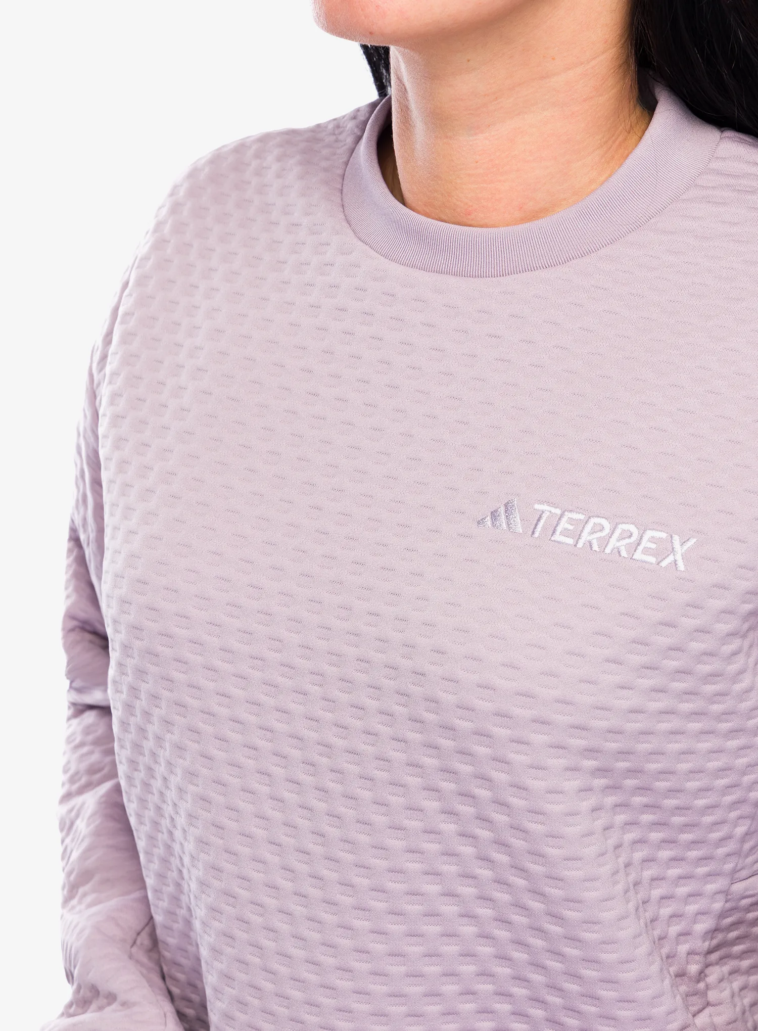 Dámská mikina adidas TERREX Xploric Crew Neck Sweater - preloved fig