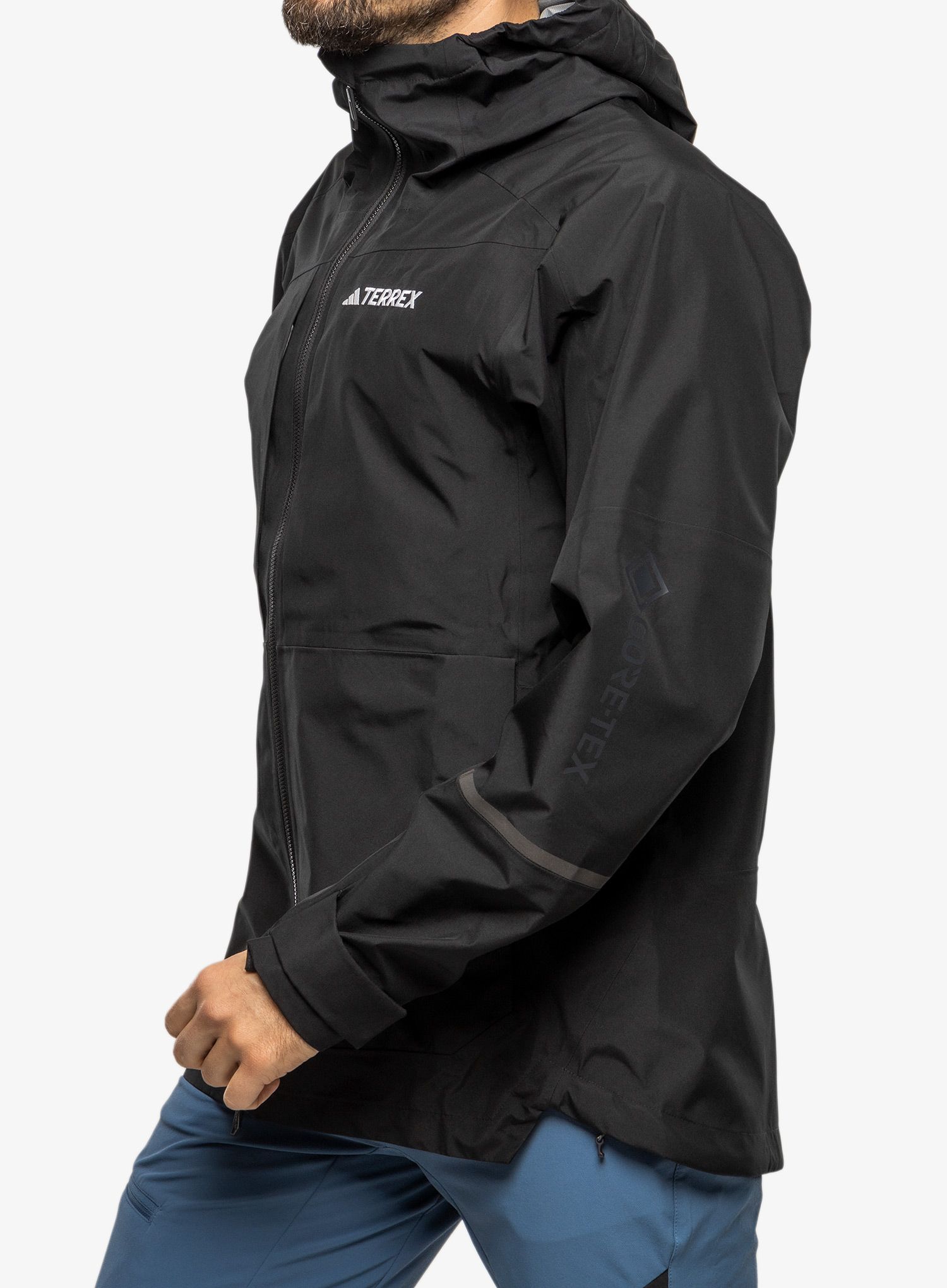 Bunda s membránou adidas TERREX Xploric GORE-TEX Rain Jacket - black/black