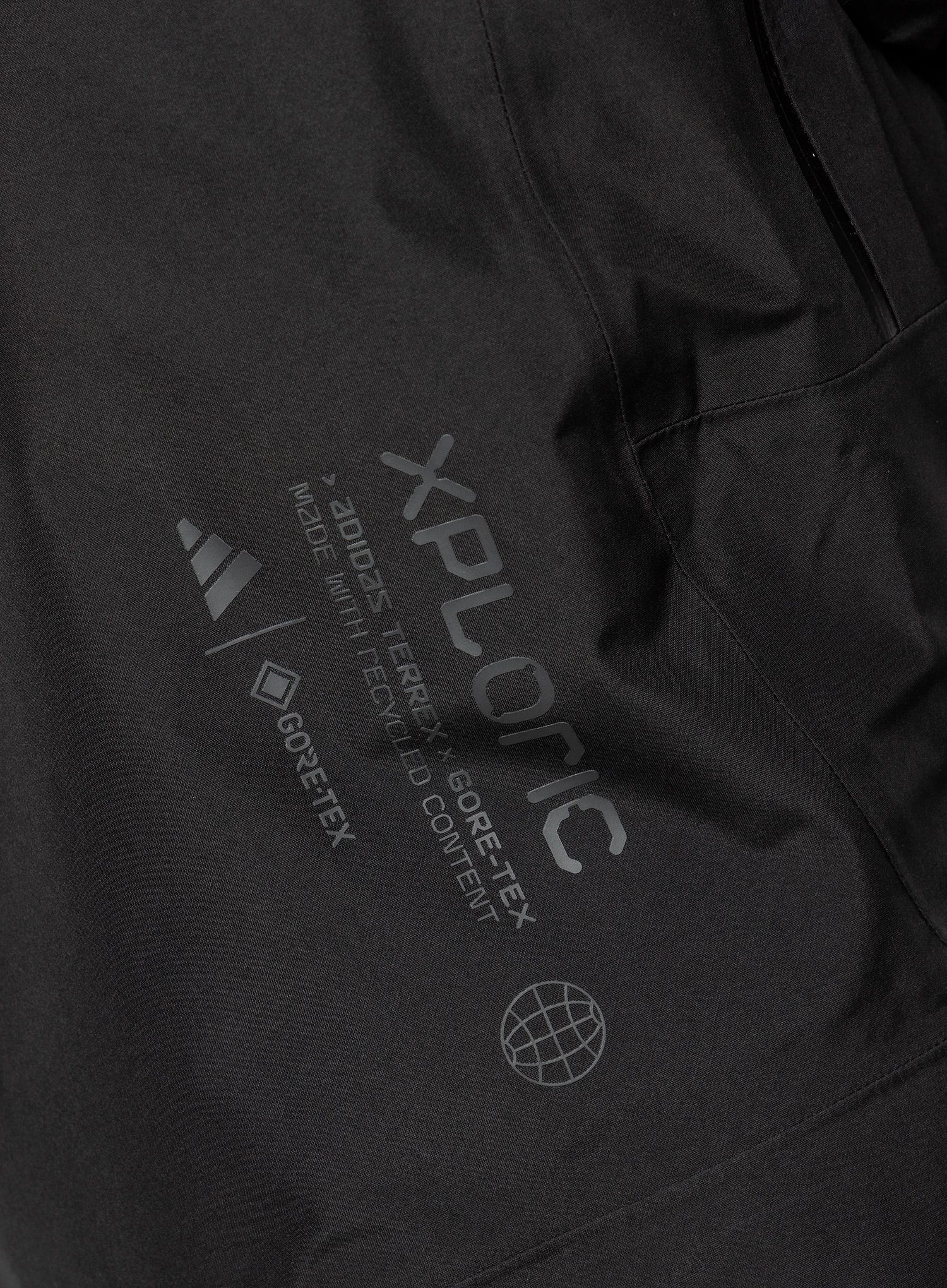 Bunda s membránou adidas TERREX Xploric GORE-TEX Rain Jacket - black/black