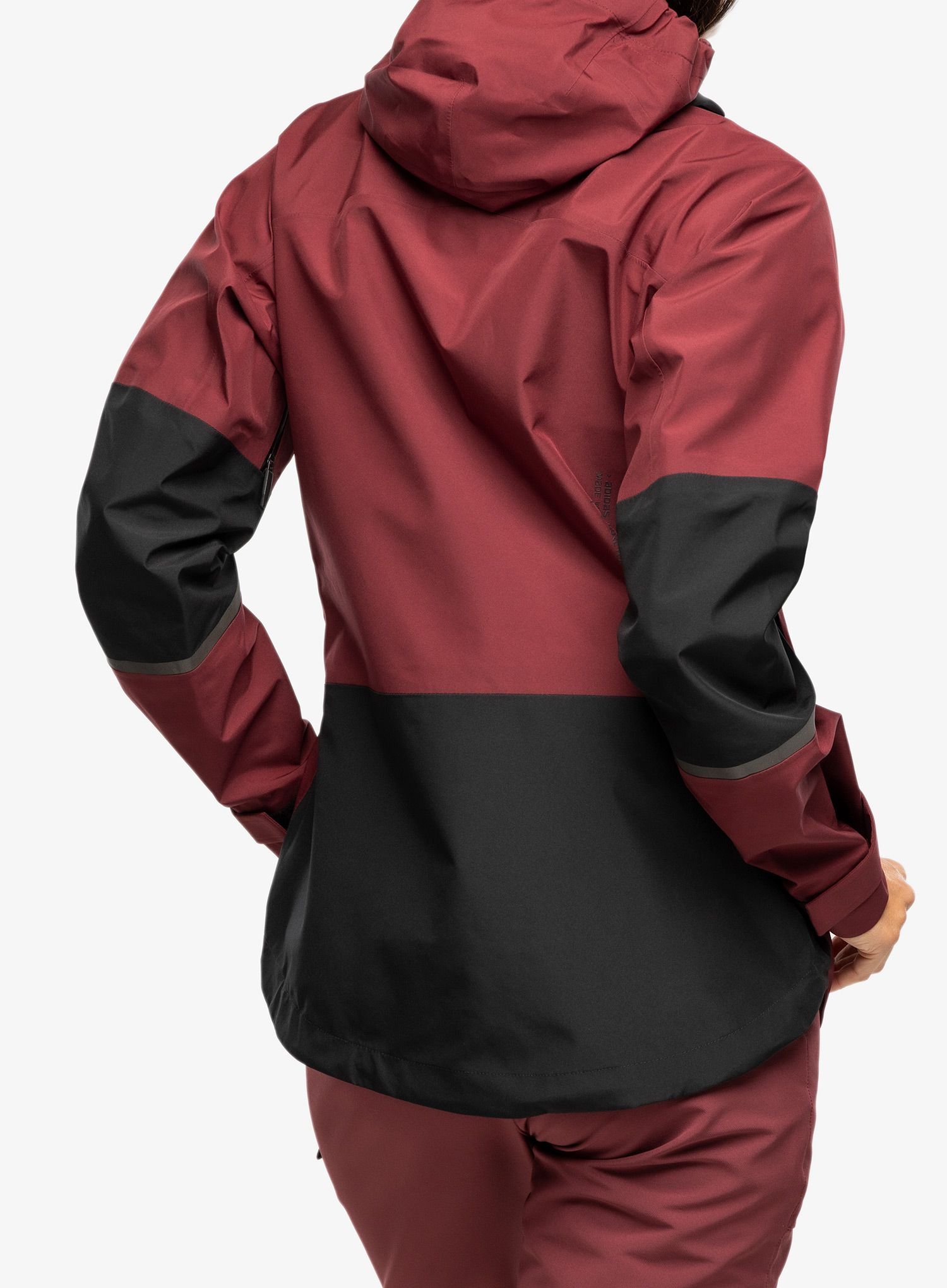 Dámská nepromokavá bunda s membránou adidas TERREX Xploric GORE-TEX Rain Jacket - shadow red/black