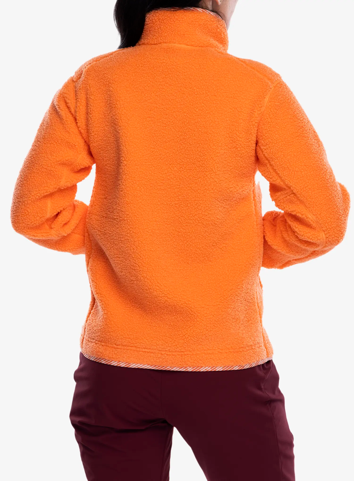 Fleecová mikina dámská adidas TERREX Xploric High Pile Fleece Pullover - amber tint