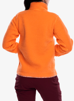 Fleecová mikina dámská adidas TERREX Xploric High Pile Fleece Pullover - amber tint