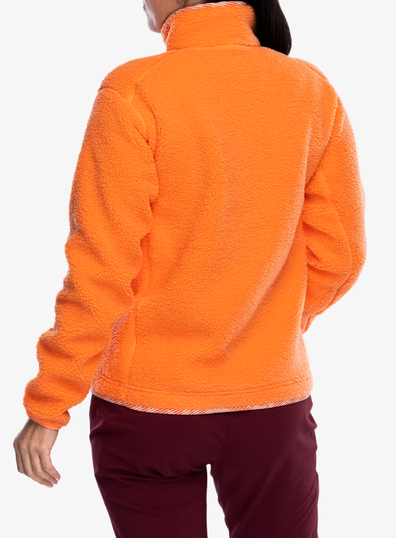 Fleecová mikina dámská adidas TERREX Xploric High Pile Fleece Pullover - amber tint