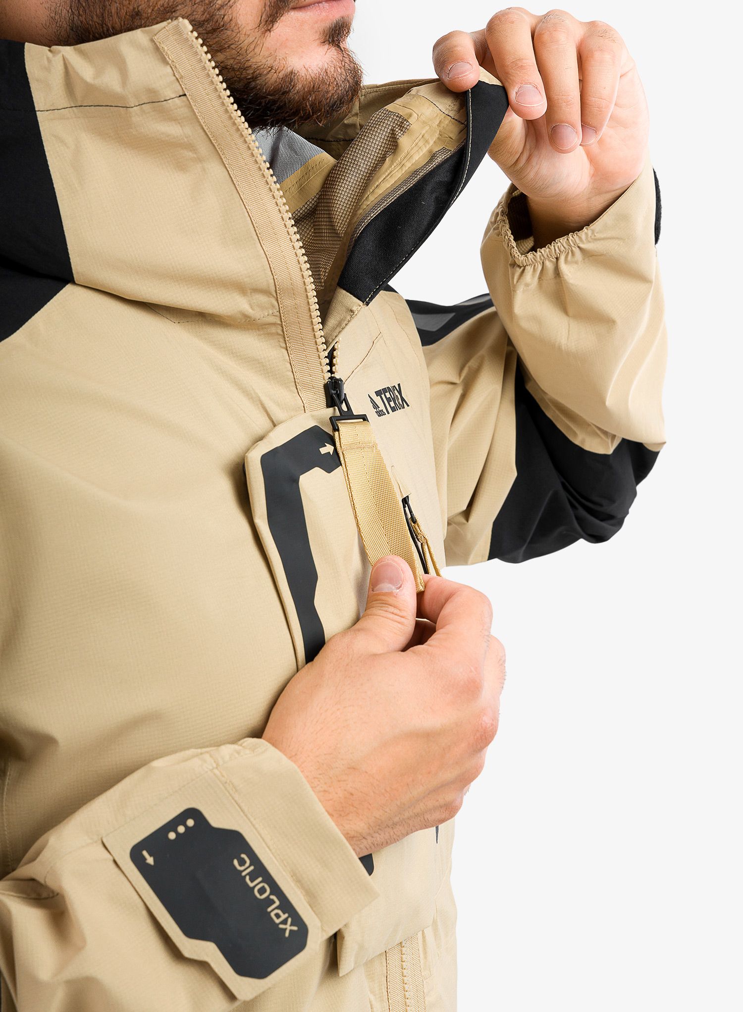Bunda adidas TERREX Xploric - beige tone/black