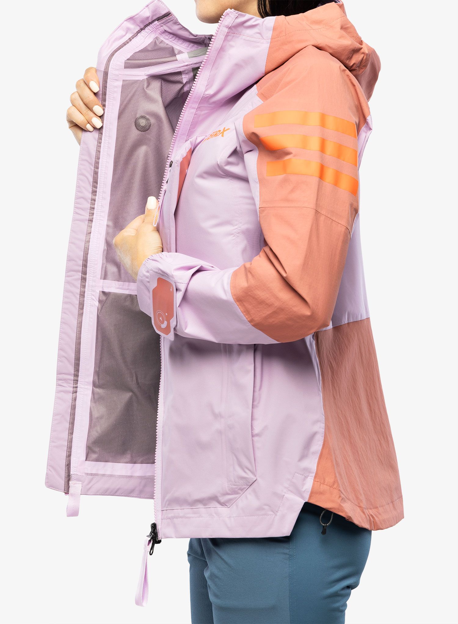 Dámská bunda adidas TERREX Xploric - lilac/red