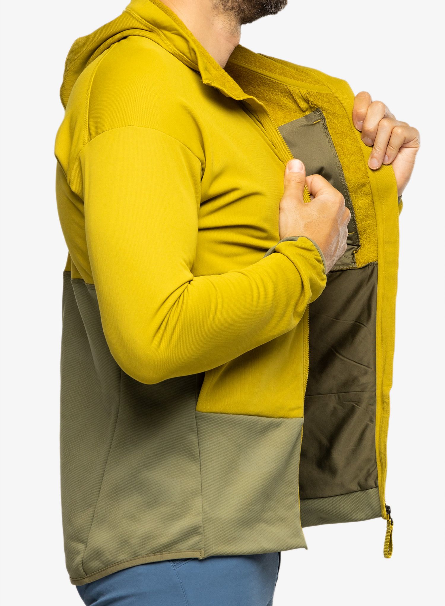 Mikina s kapucí adidas TERREX Zupahike Hooded Fleece Jacket - pulse olive