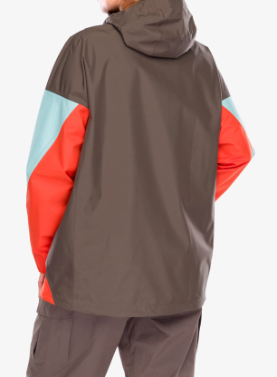 Dámský anorak adidas TERREX Xploric 2.5L Climaproof Anorak - ear stra/fl aqua/semi imp oran