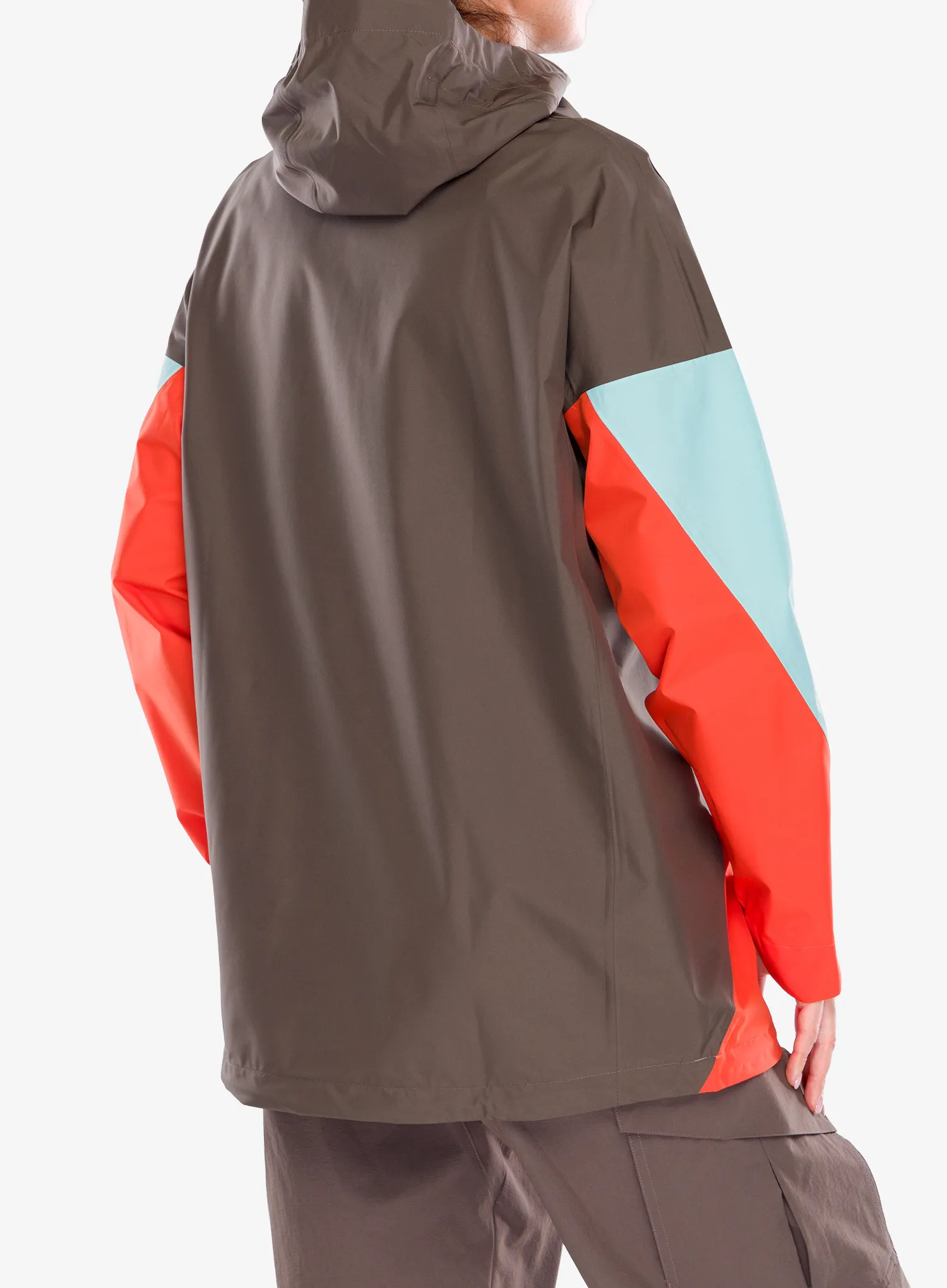 Dámský anorak adidas TERREX Xploric 2.5L Climaproof Anorak - ear stra/fl aqua/semi imp oran