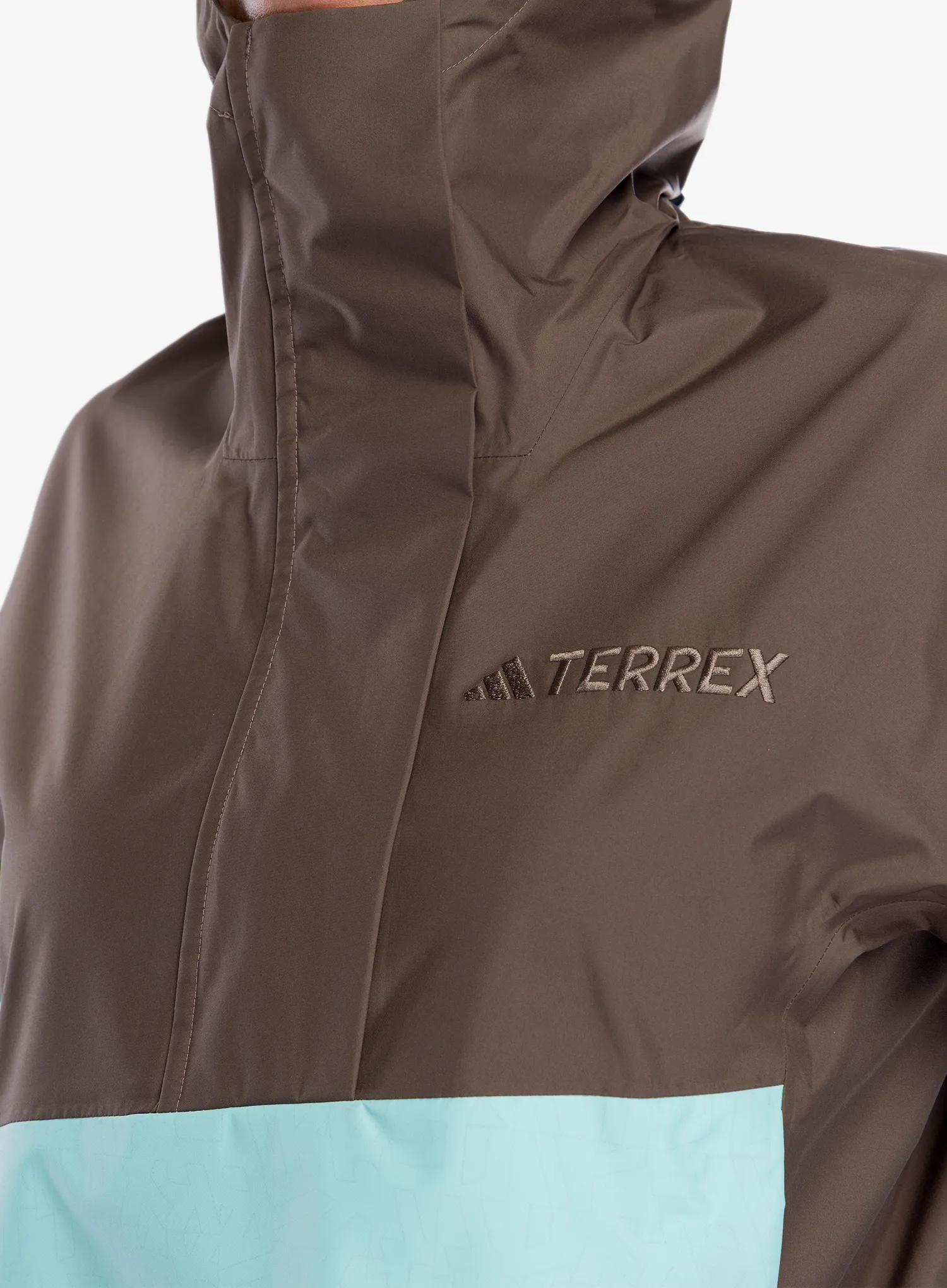 Dámský anorak adidas TERREX Xploric 2.5L Climaproof Anorak - ear stra/fl aqua/semi imp oran