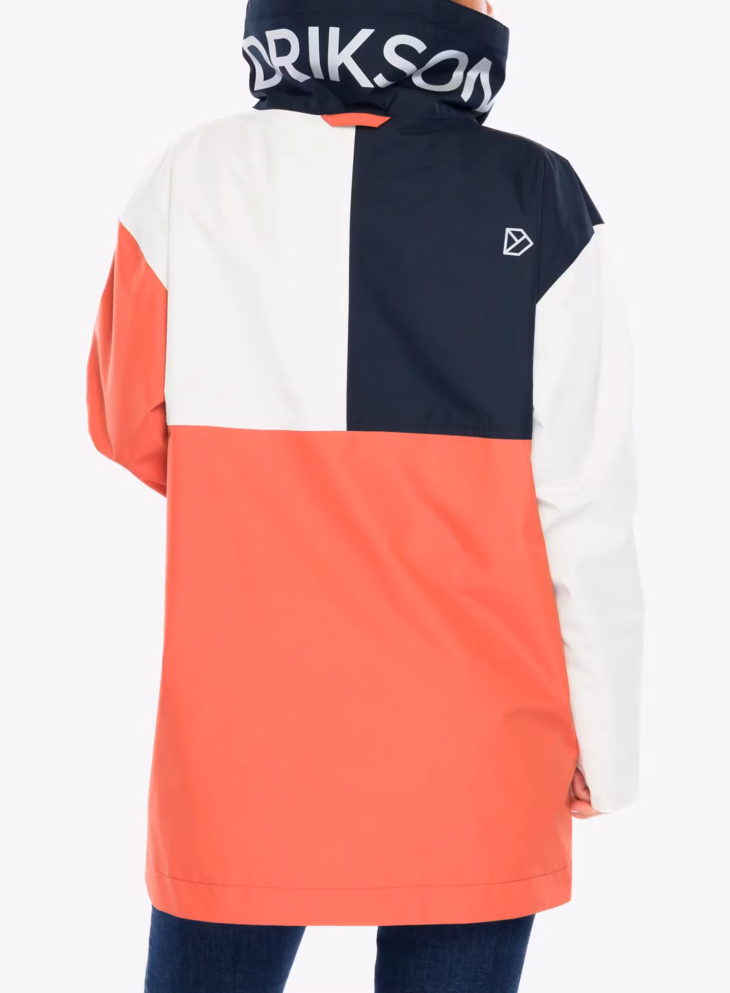 Dámský anorak Didriksons Thyra Jacket 3 - brique red/dark blue/white