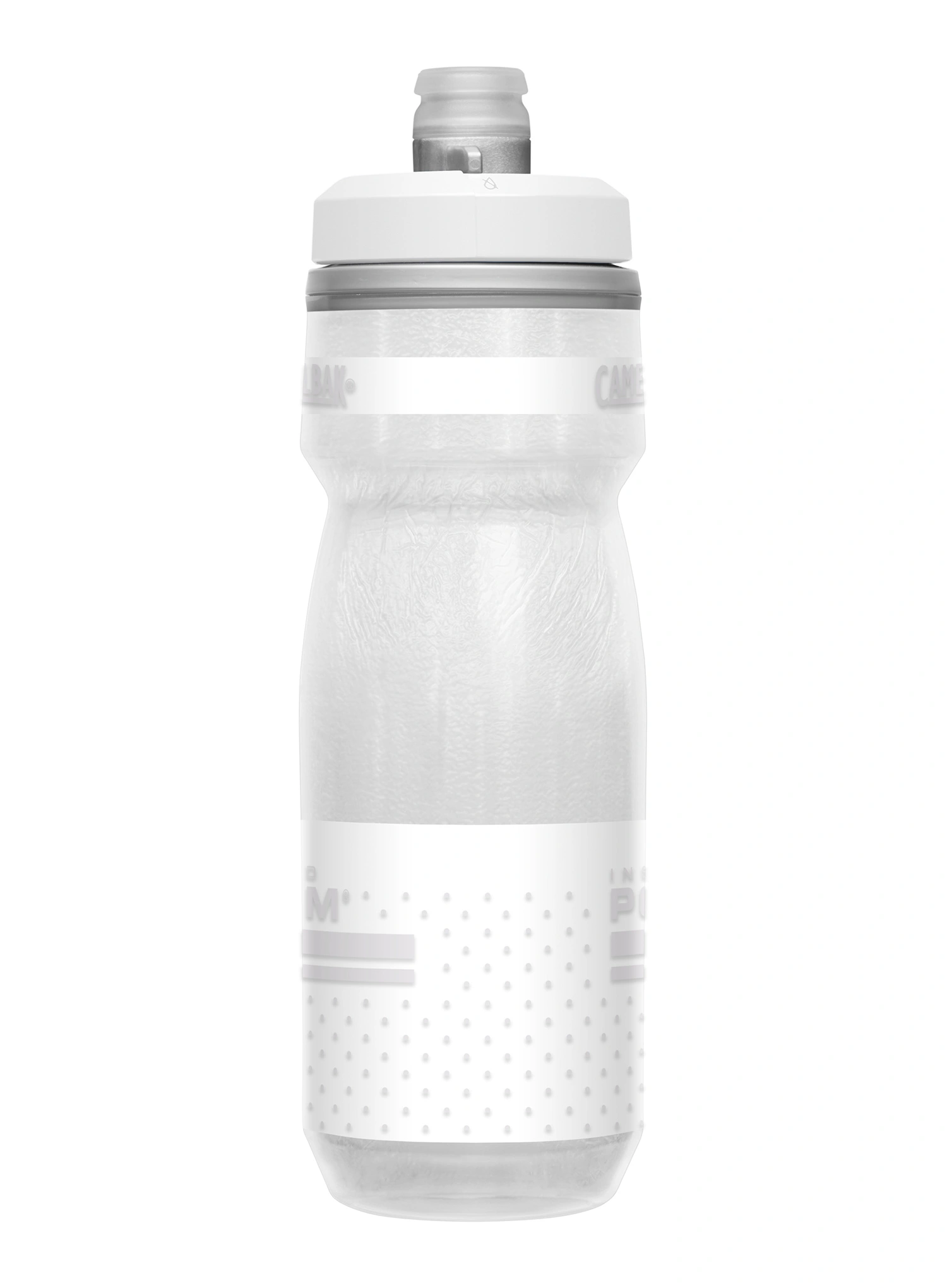 Cyklo láhev Camelbak Podium Chill 620 ml - white/natural