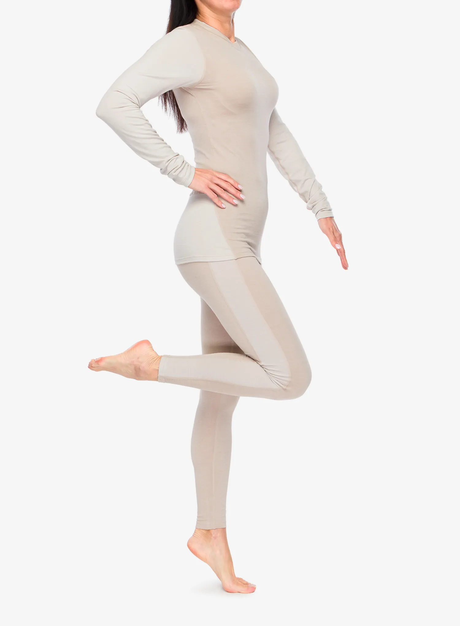 Dámské termoprádlo Viking Base Layer Novena Set - beige