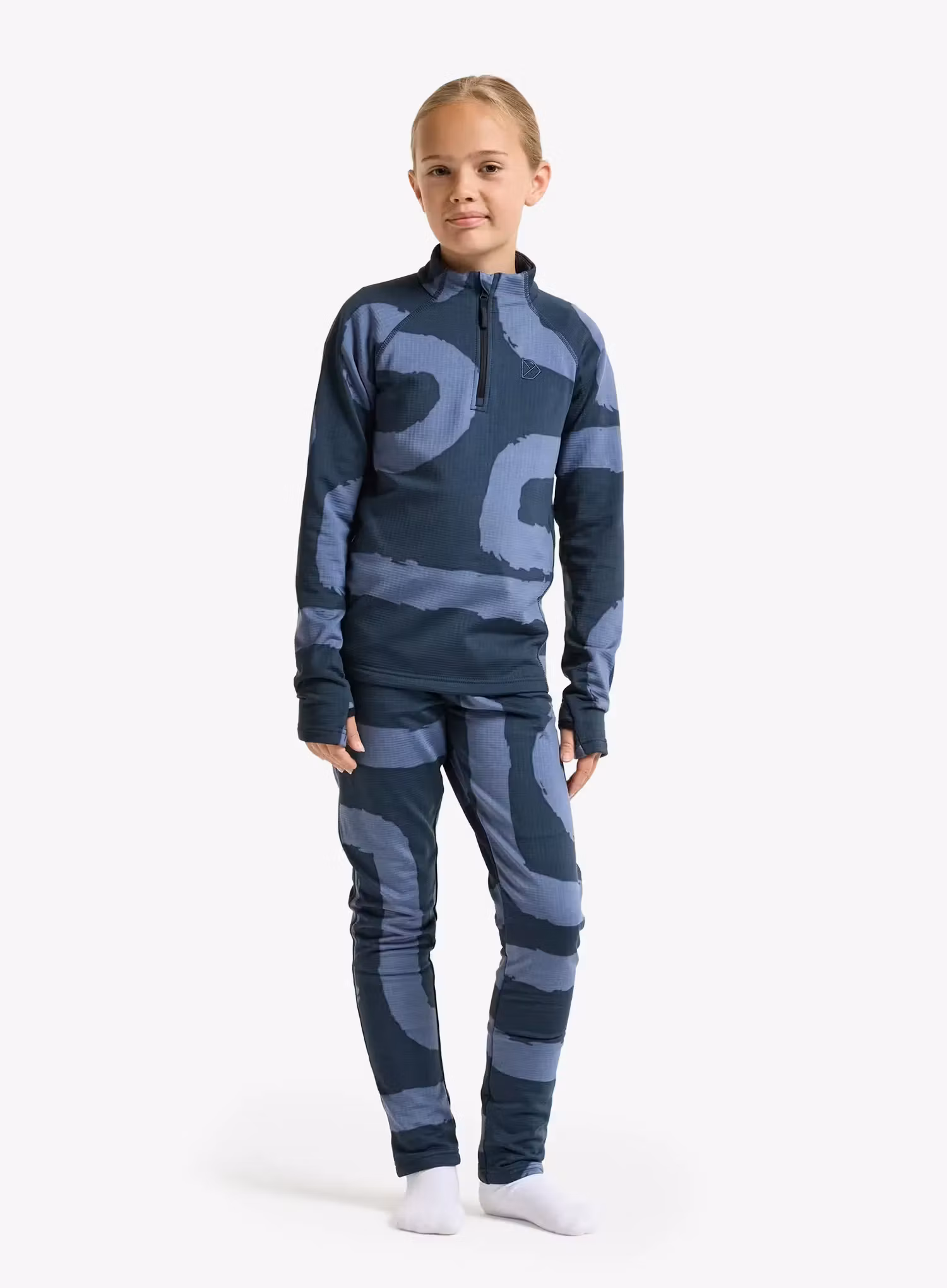 Funkční prádlo pro děti Didriksons Yotta PR Set - path mountain blue