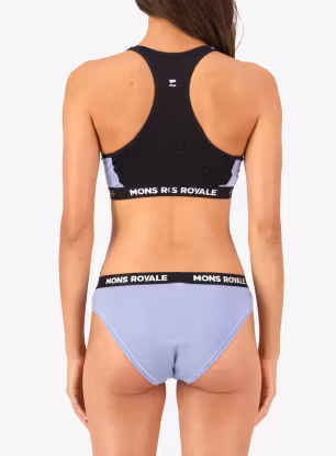 Sportovní podprsenka Mons Royale Sierra Merino Sports Bra - skyline/black