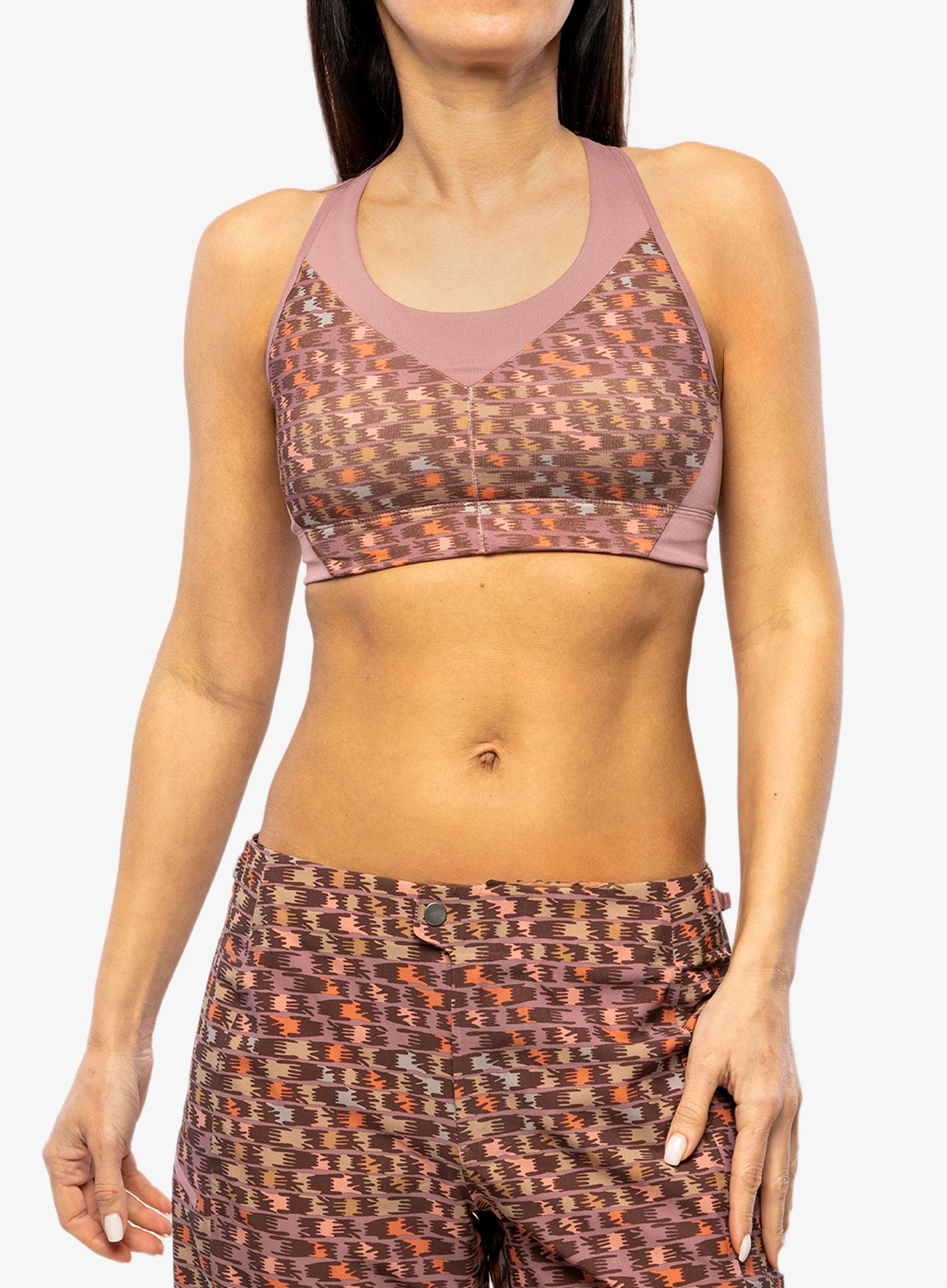 Sportovní podprsenka Patagonia Wild Trails Sports Bra - evening mauve