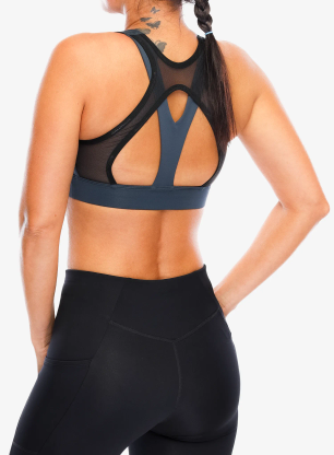 Sportovní podprsenka Salomon Cross Run Bra - midnight navy/deep black