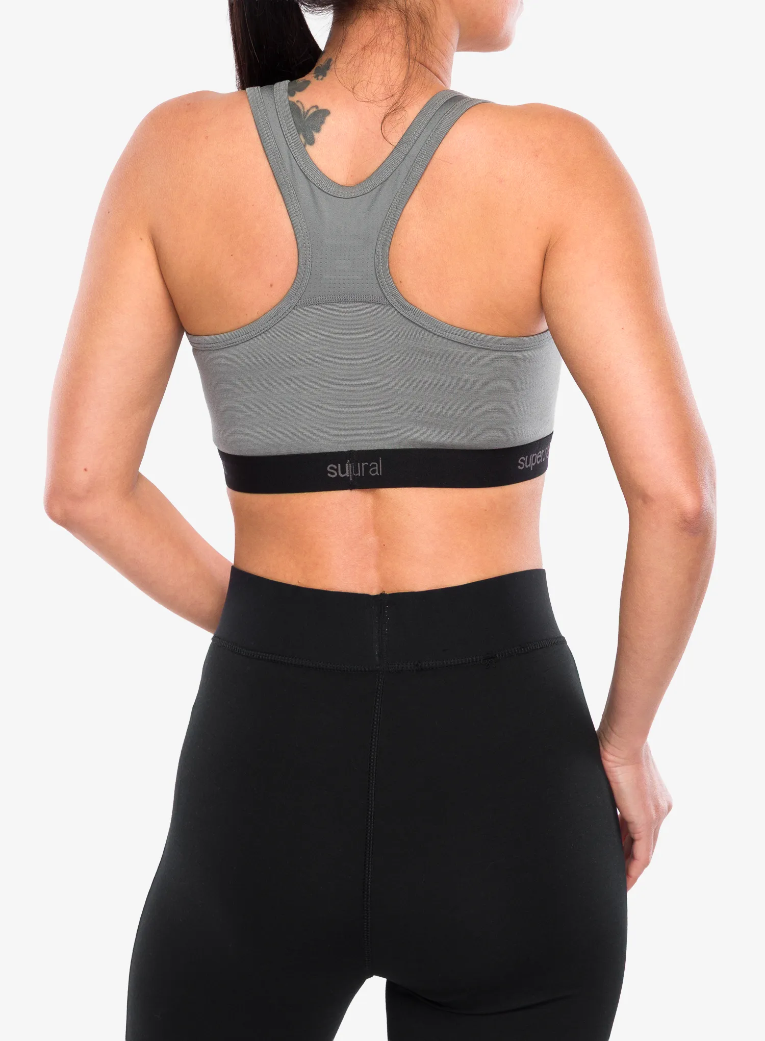 Sportovní podprsenka Super.natural Tundra220 Semplice Bra - cashmere grey melange