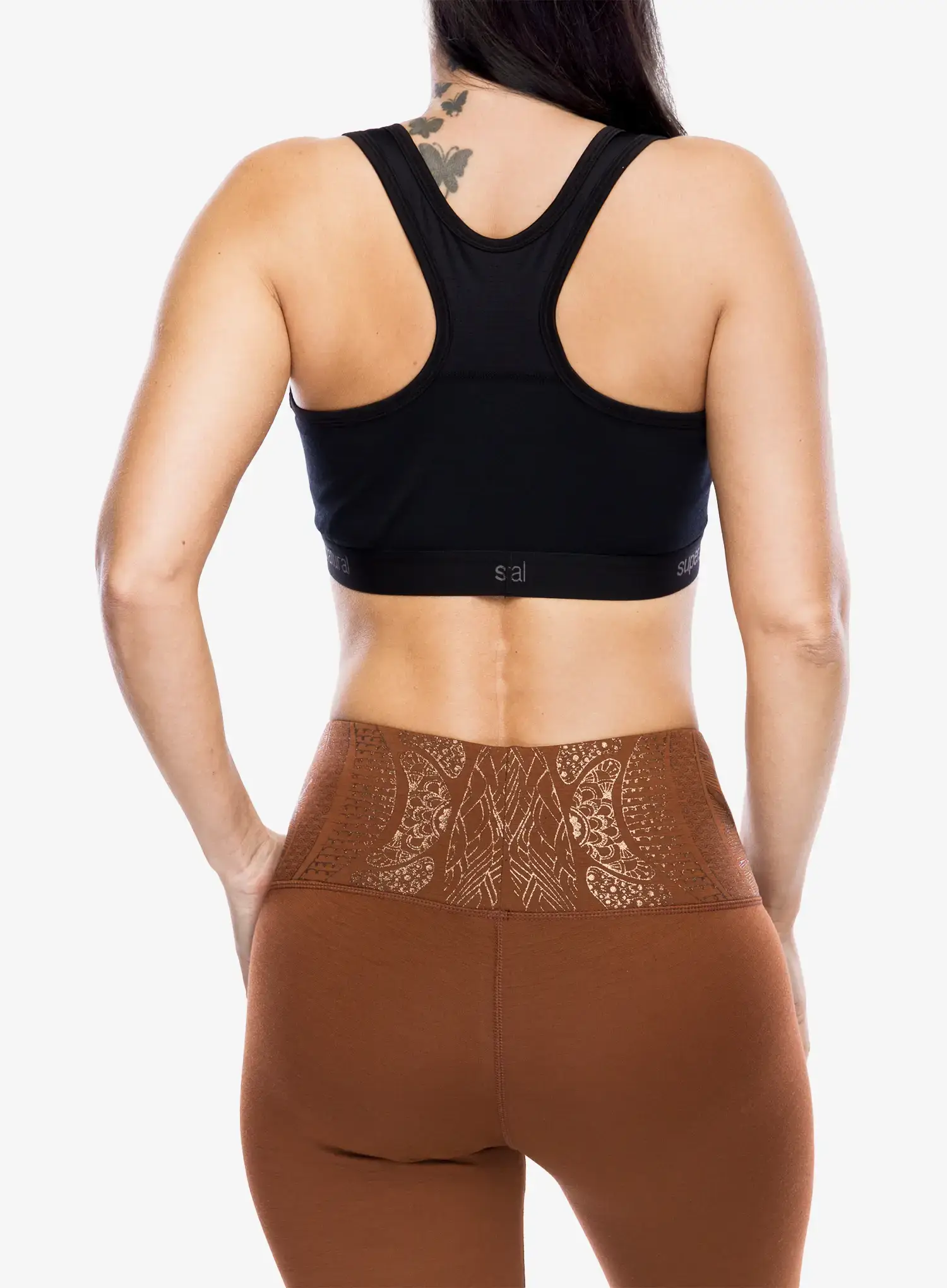 Sportovní podprsenka Super.natural Tundra220 Semplice Bra - jet black