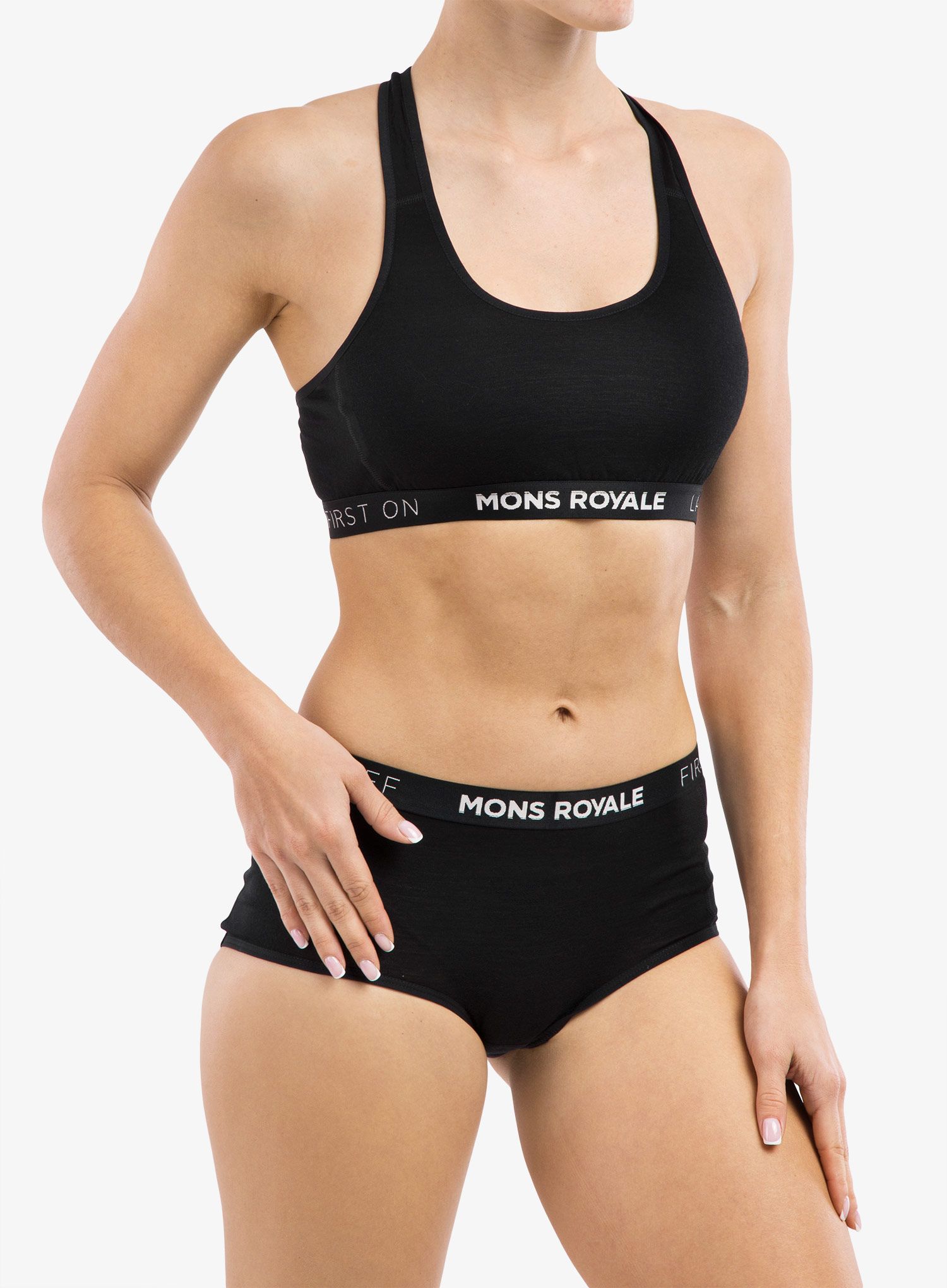 Sportovní podprsenka Mons Royale Sierra Sports Bra - black