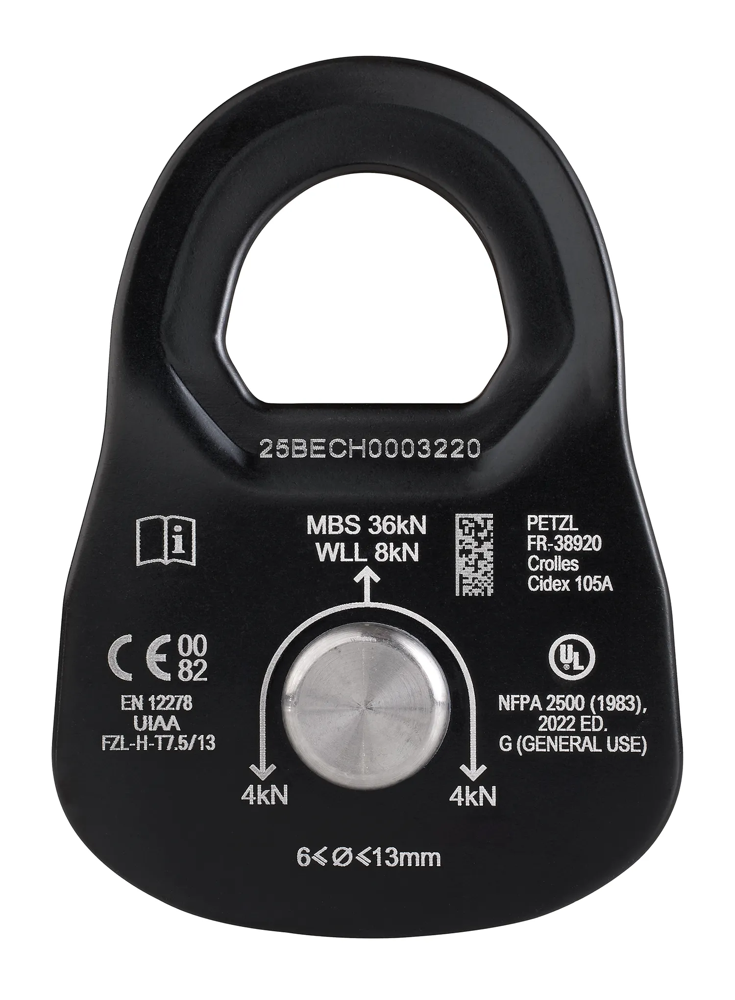 Kladka Petzl Rescue M - yellow
