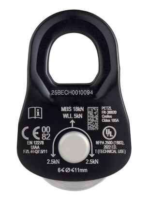 Kladka Petzl Rescue S - black