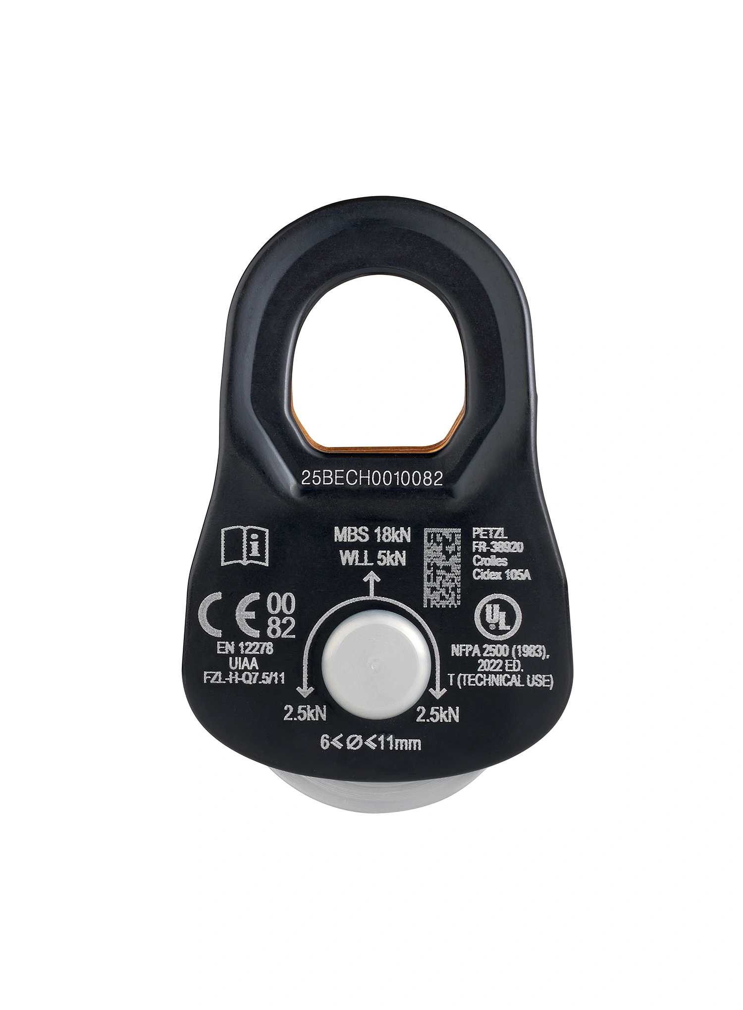 Kladka Petzl Rescue S - yellow