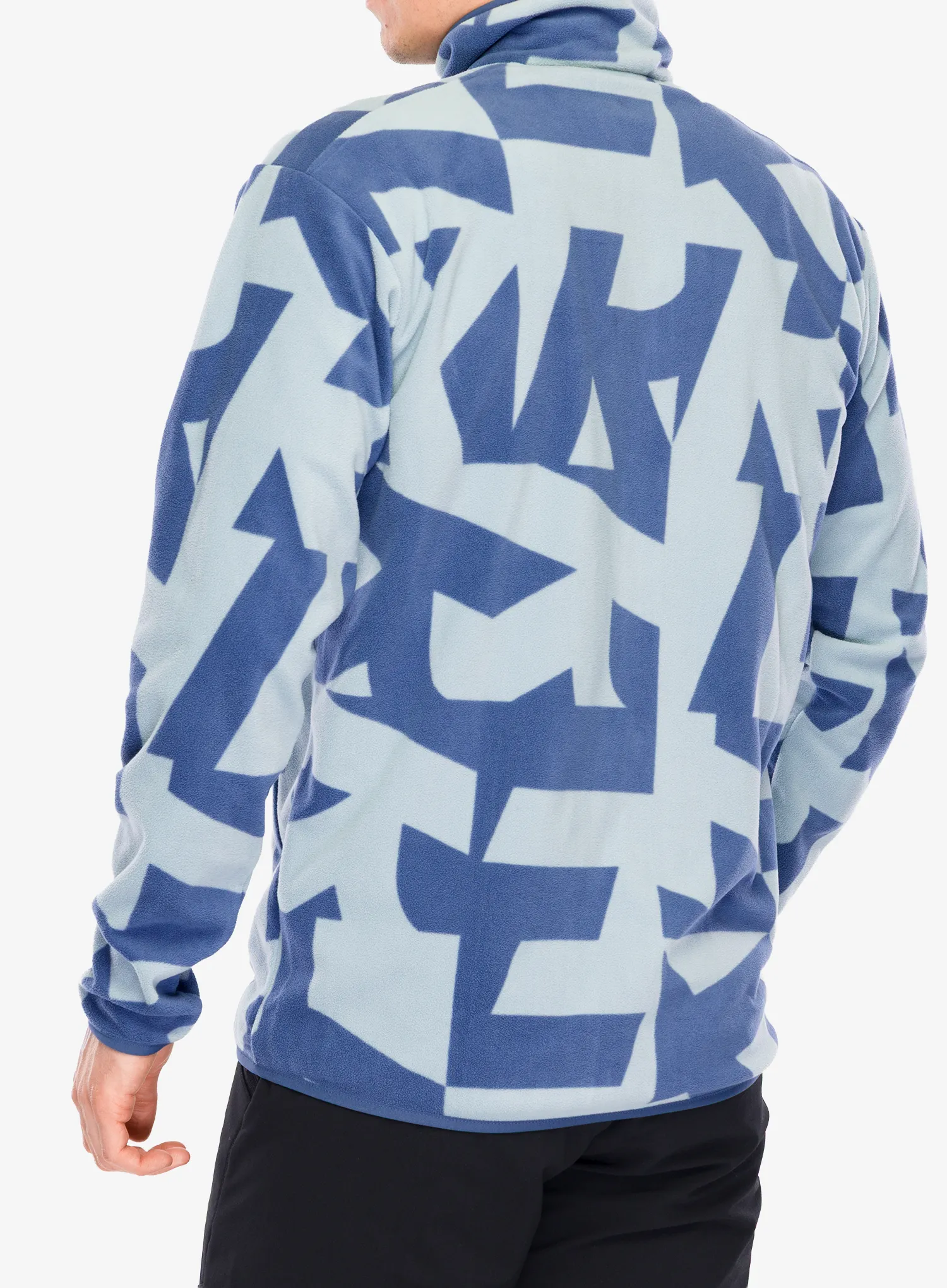 Mikina bez kapuce adidas TERREX Multi Printed Full-Zip Fleece Jacket - magic grey/wonder steel