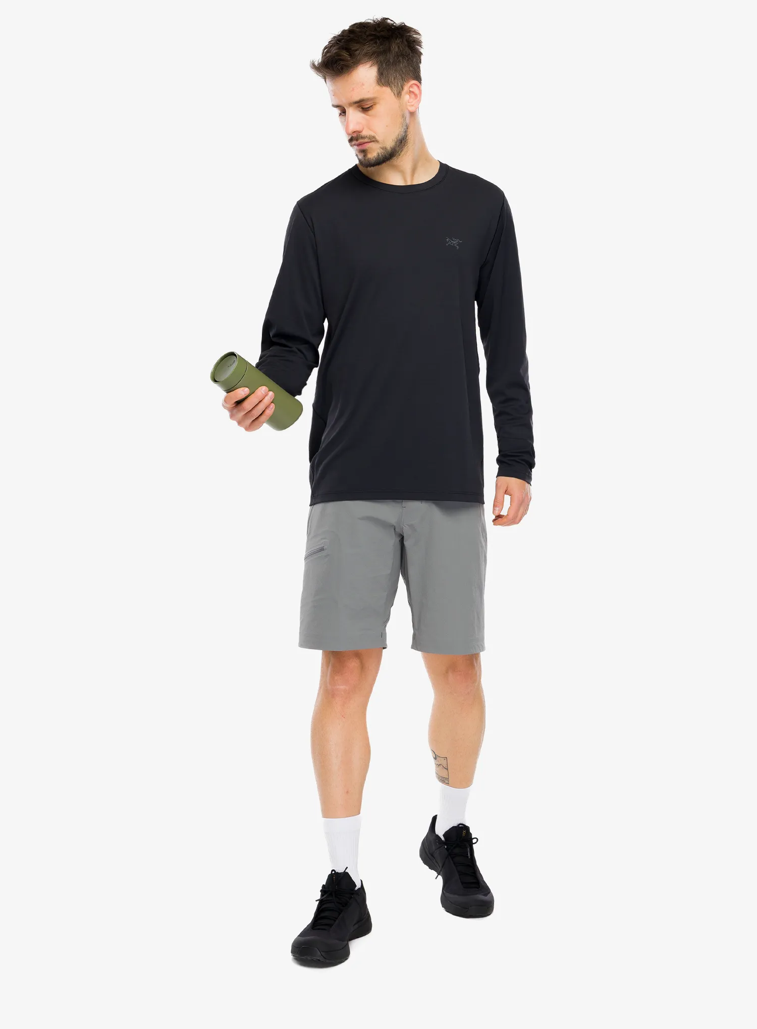 Mikina bez kapuce Arcteryx Cormac Crew Neck Shirt LS - black