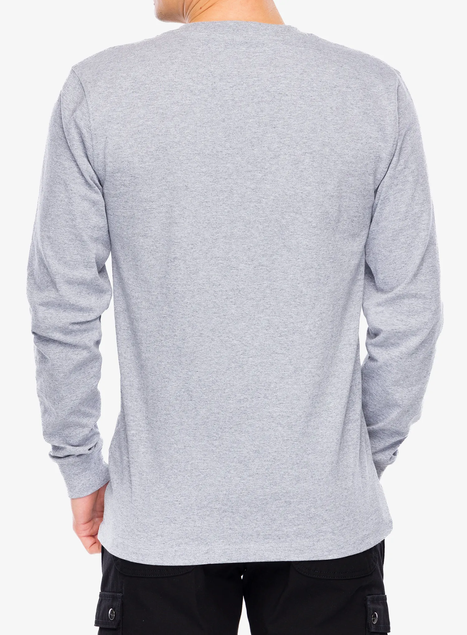 Mikina bez kapuce Carhartt Core Logo T-Shirt L/S - heather grey