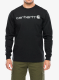 Mikina bez kapuce Carhartt Dearborn Relaxed LS Logo T-Shirt - black/gray