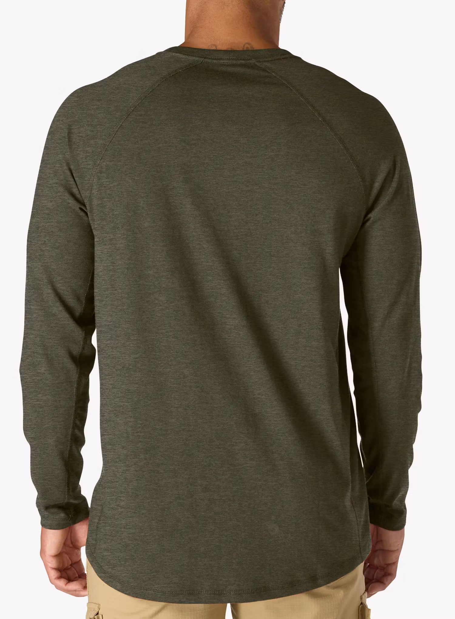 Mikina bez kapuce Carhartt Force Relaxed LS T-Shirt - basil heather