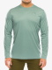 Mikina bez kapuce Carhartt Force Sun Defender Relaxed LS Logo T-Shirt - green slate heather