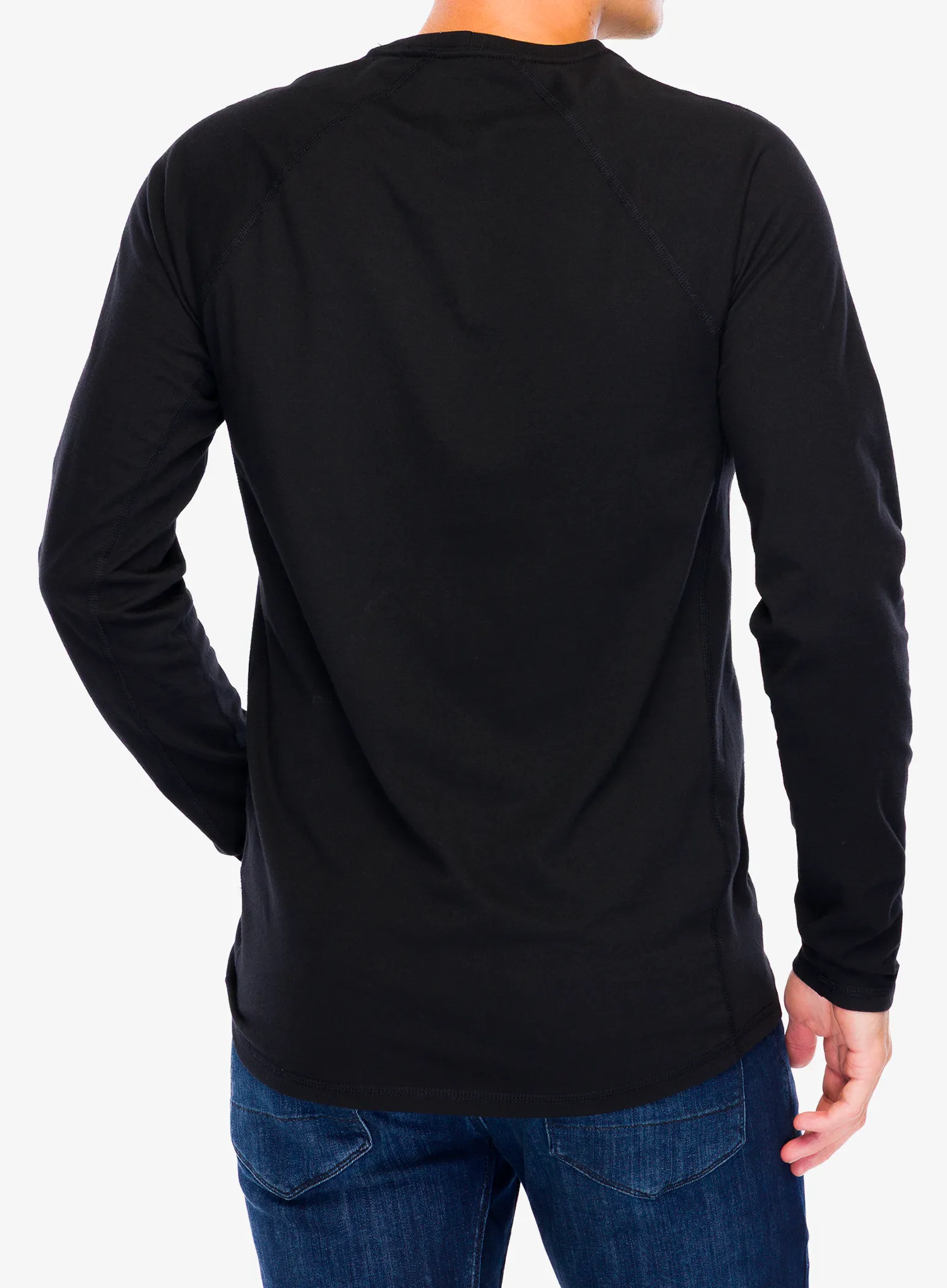 Mikina bez kapuce Carhartt Midweight L/S Pocket T-Shirt - black