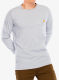 Mikina bez kapuce Carhartt Midweight L/S Pocket T-Shirt - heather grey
