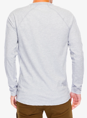 Mikina bez kapuce Carhartt Midweight L/S Pocket T-Shirt - heather grey