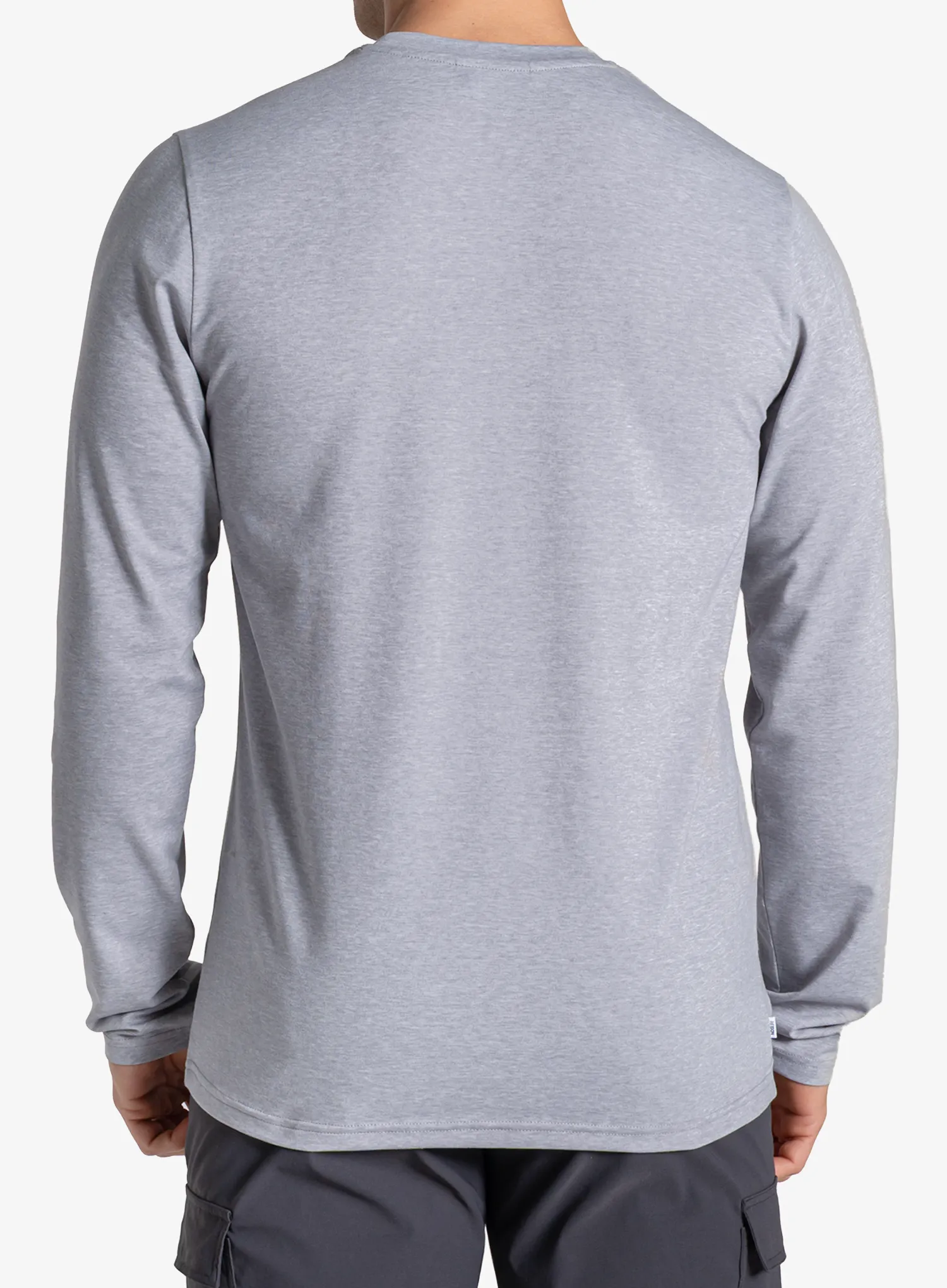 Mikina bez kapuce Craghoppers NosiLife Abel LS T-Shirt - soft grey marl