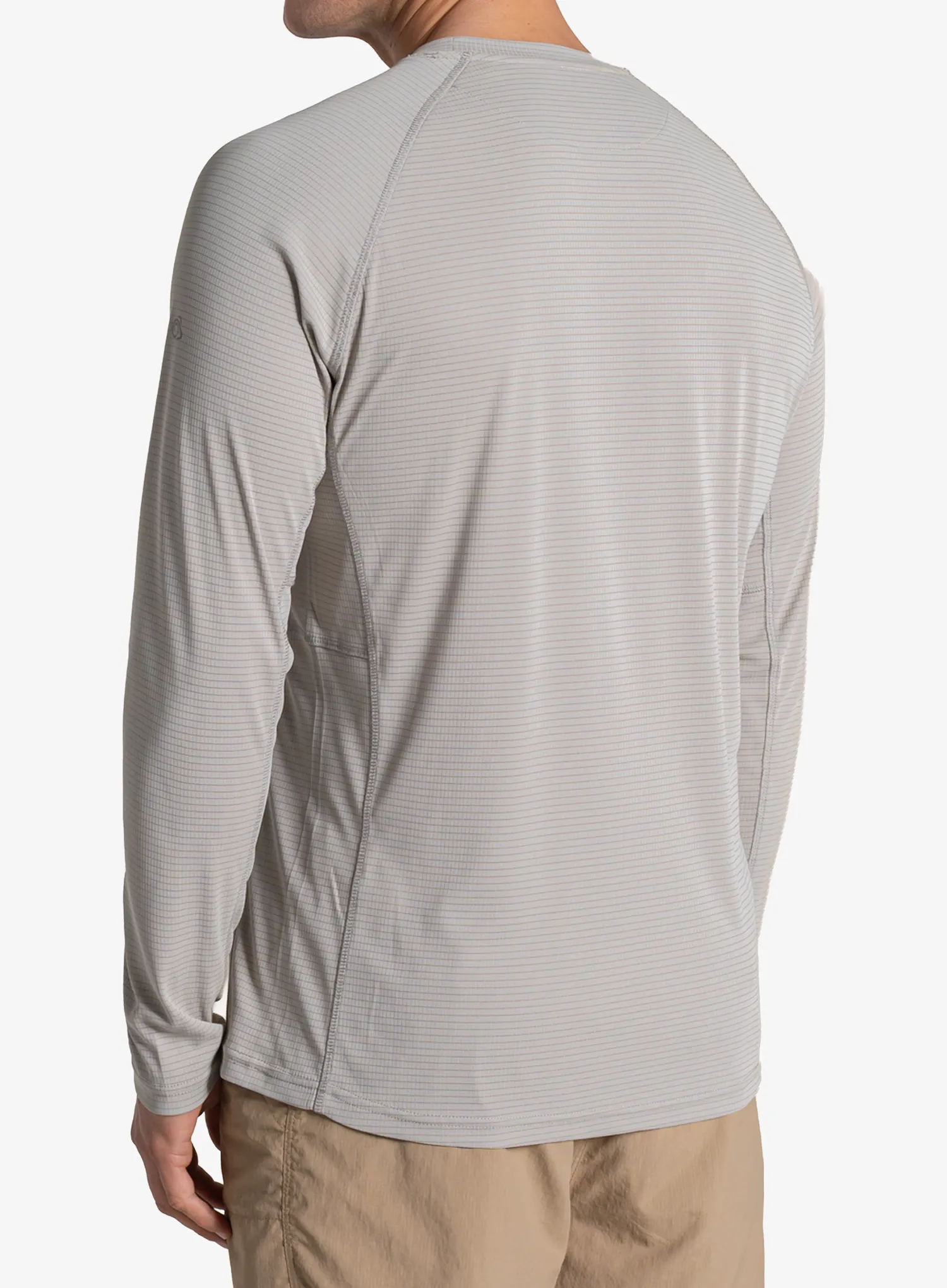 Mikina bez kapuce Craghoppers NosiLife SolarShield+ Long Sleeved T-Shirt - parchment