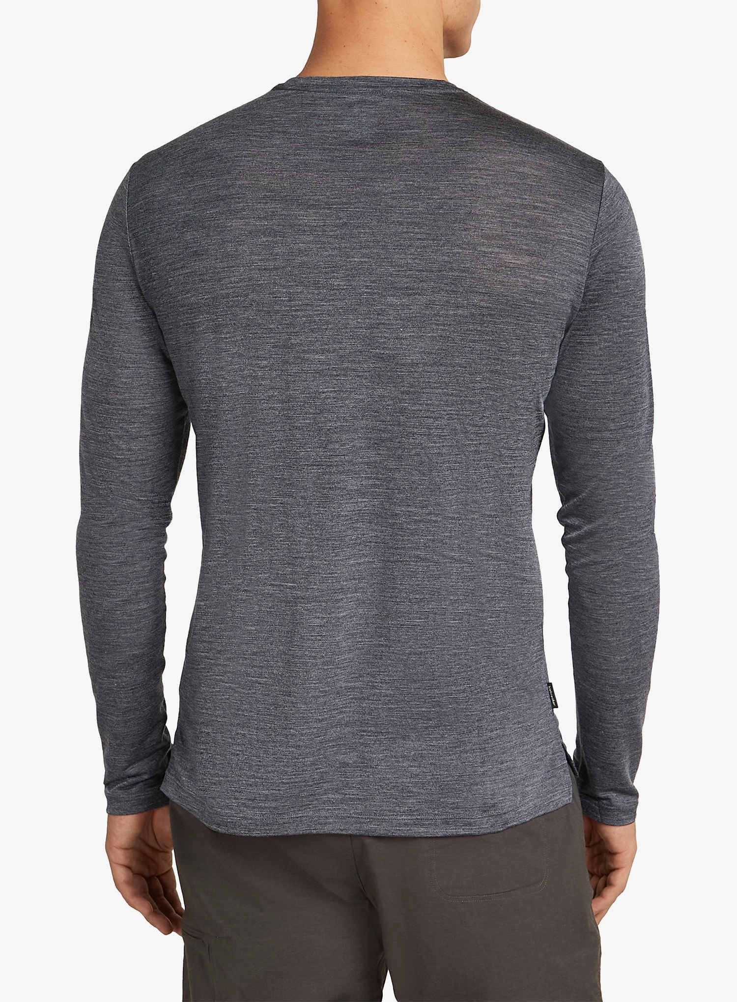 Mikina bez kapuce Icebreaker Merino 125 Cool-Lite Sphere III LS Tee - midnight navy hthr