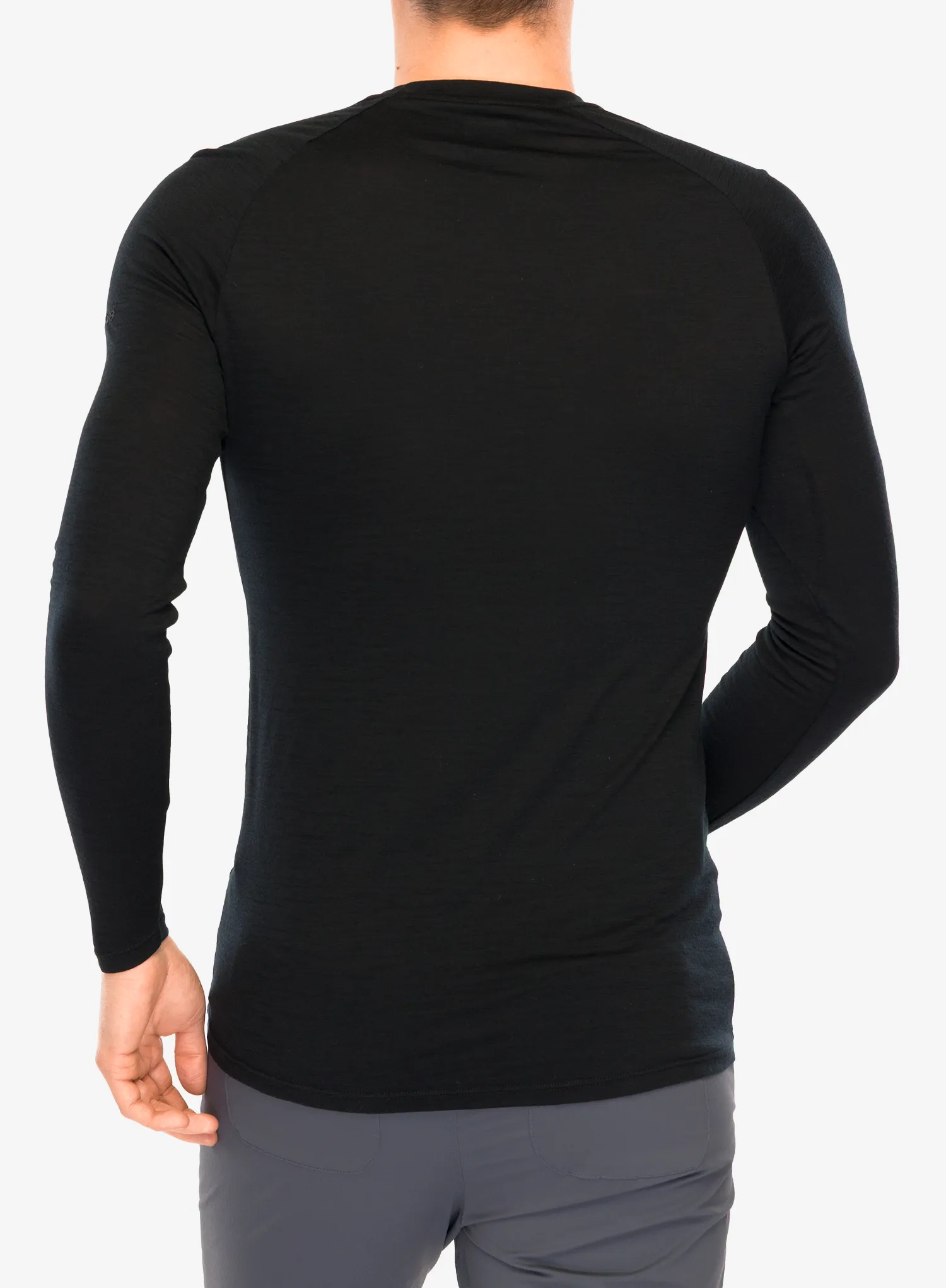 Mikina bez kapuce Inov-8 Merino Long Sleeve T-Shirt - black