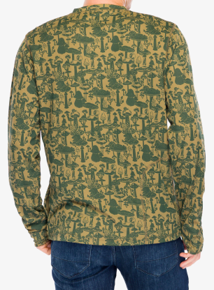 Mikina bez kapuce Kavu Sol Crew - forest forged