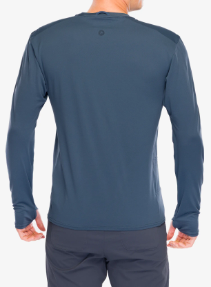 Mikina bez kapuce Marmot AirExchange SolarShield Crew L/S - thunderhead